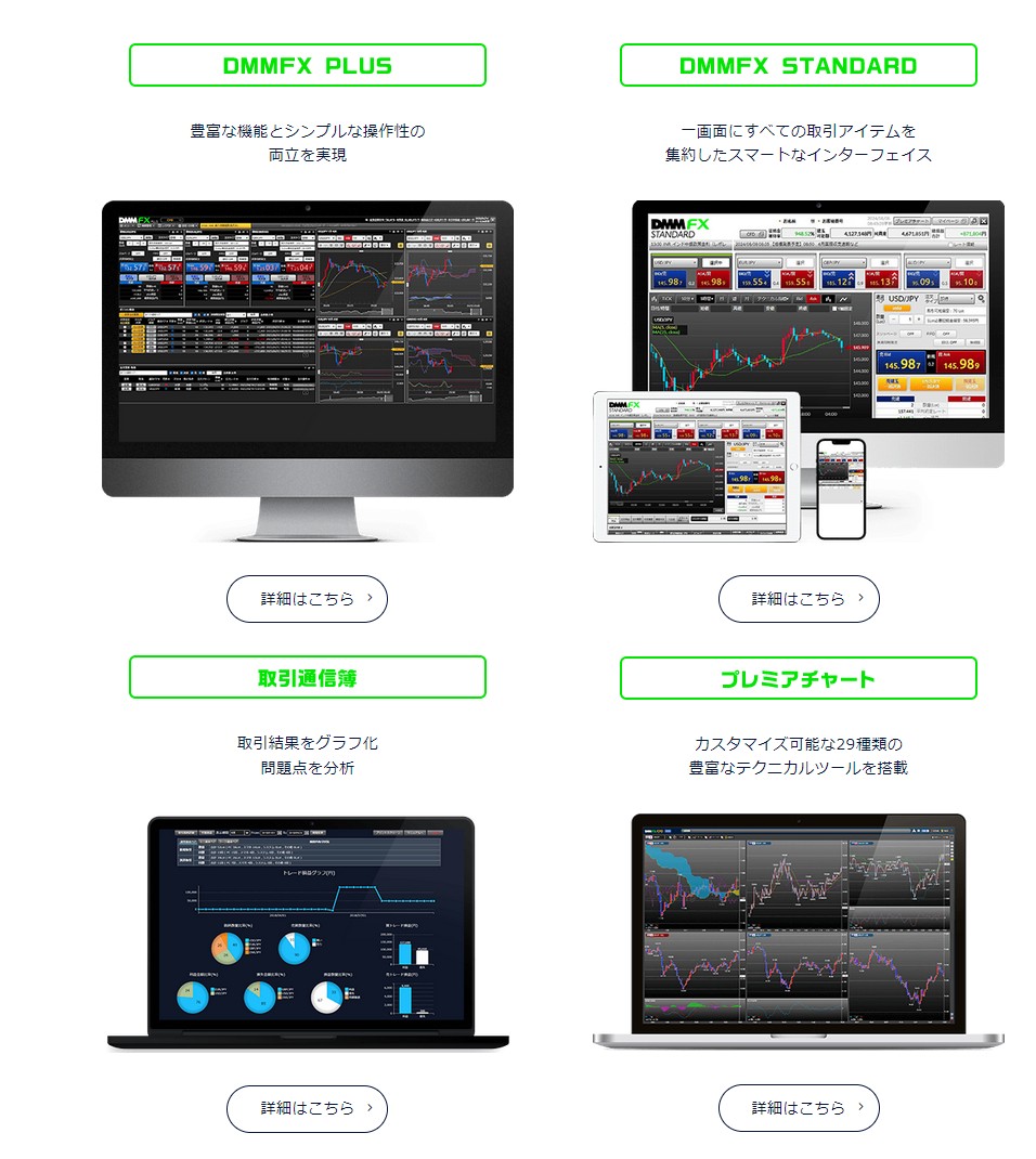 DMMのFX口座を使う場合には専用ツールが使用できるから注文が出しやすいです
