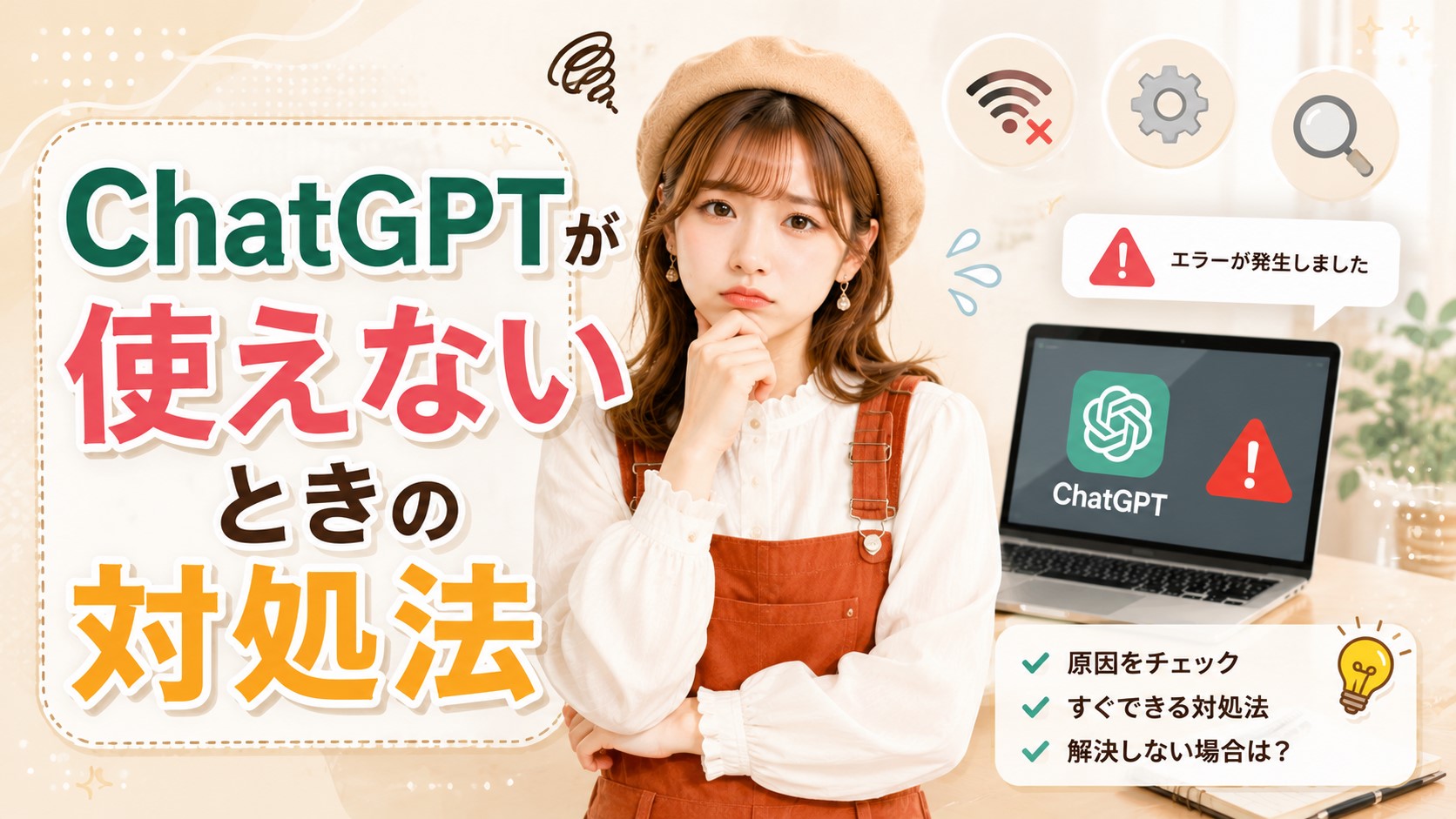 ChatGPTが使えないときの対処法