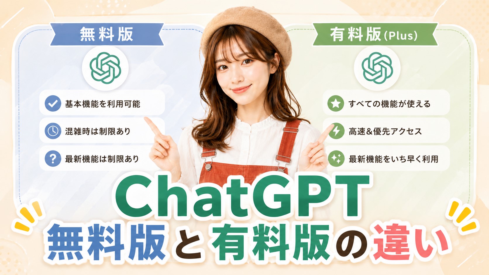 ChatGPT無料版と有料版の違い