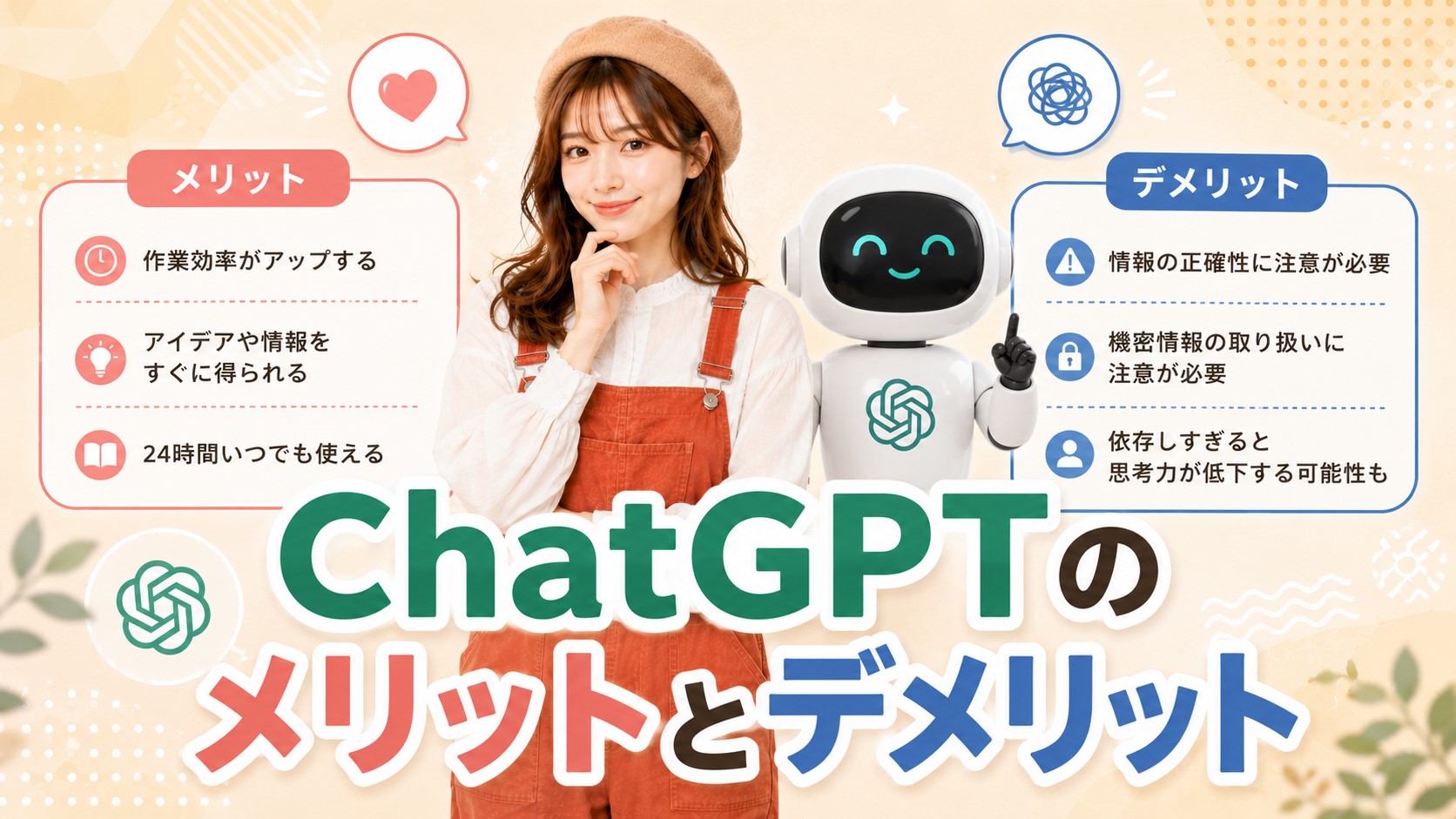 ChatGPTのメリットとデメリット