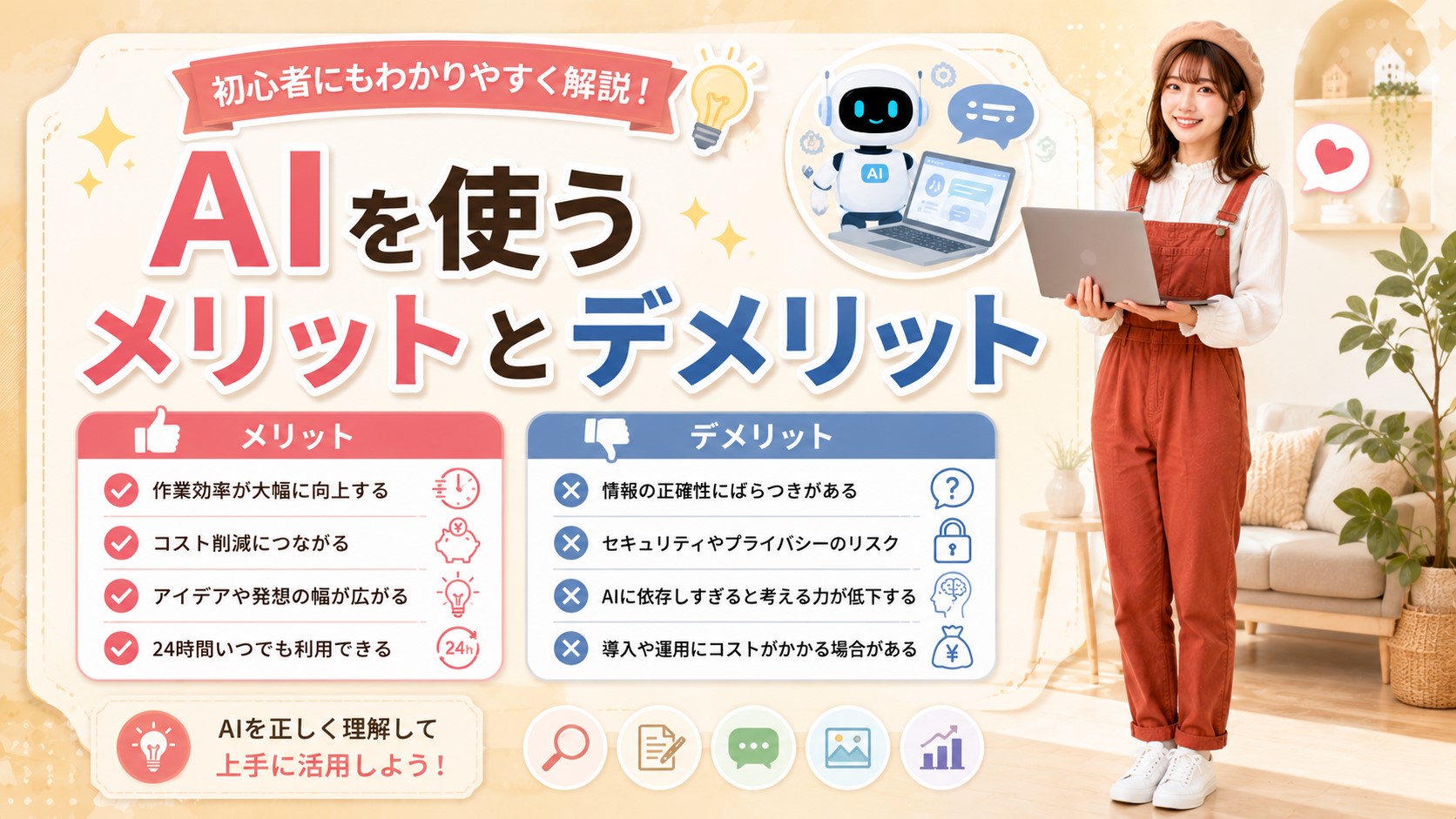 AIを使うメリットとデメリット