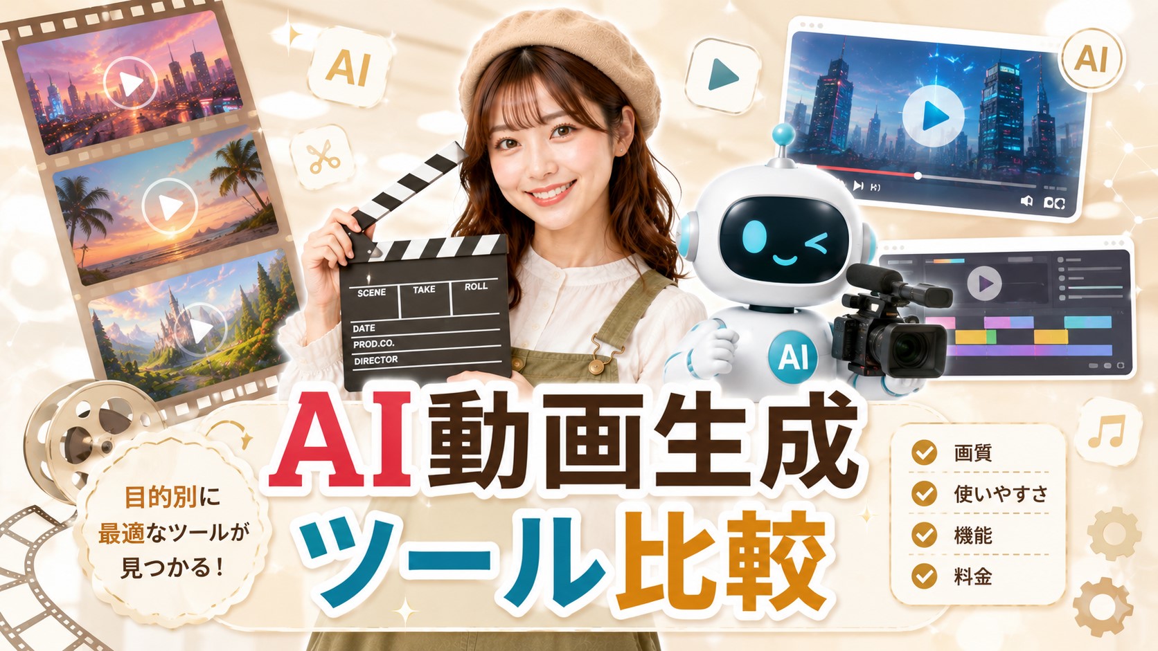 AI動画生成ツール比較