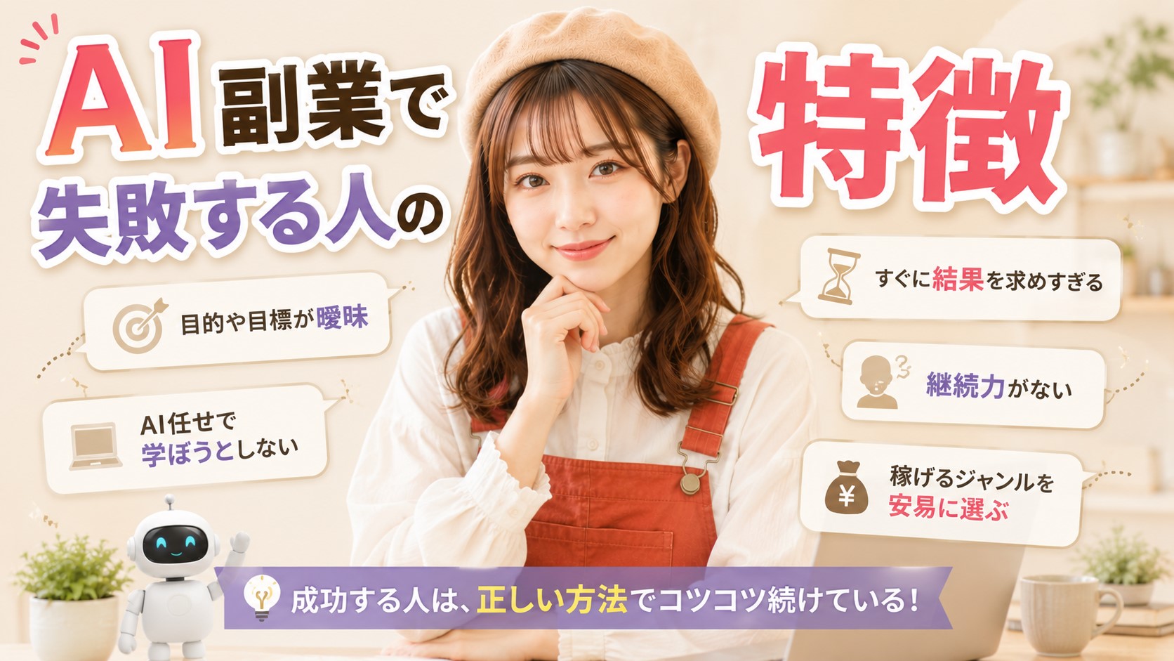 AI副業で失敗する人の特徴