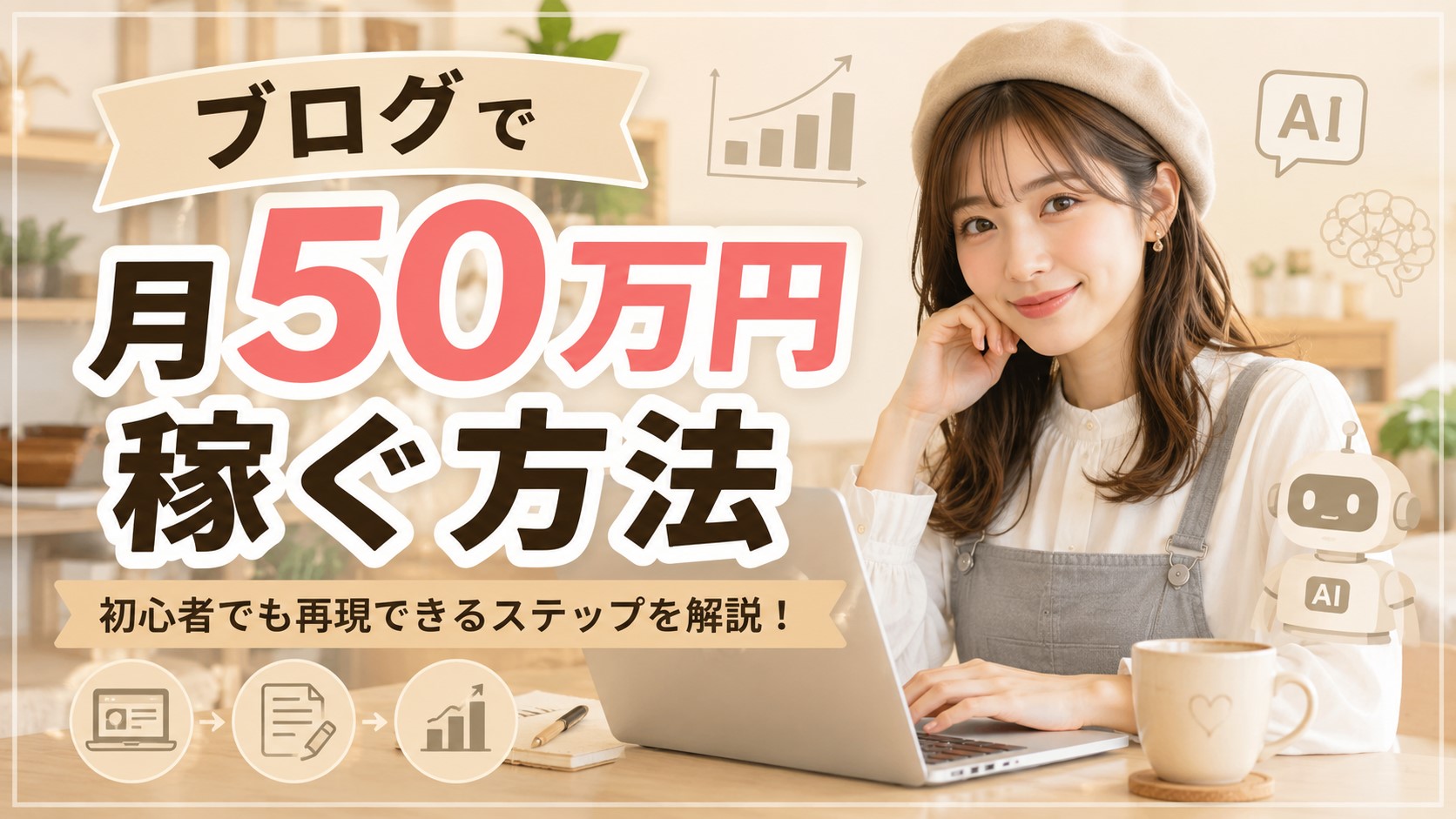 ブログで月50万円稼ぐ方法
