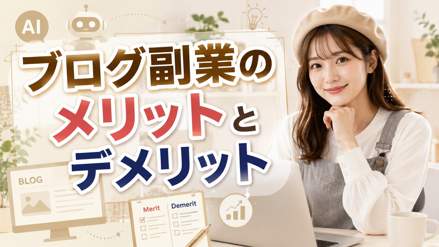 ブログ副業のメリットとデメリット