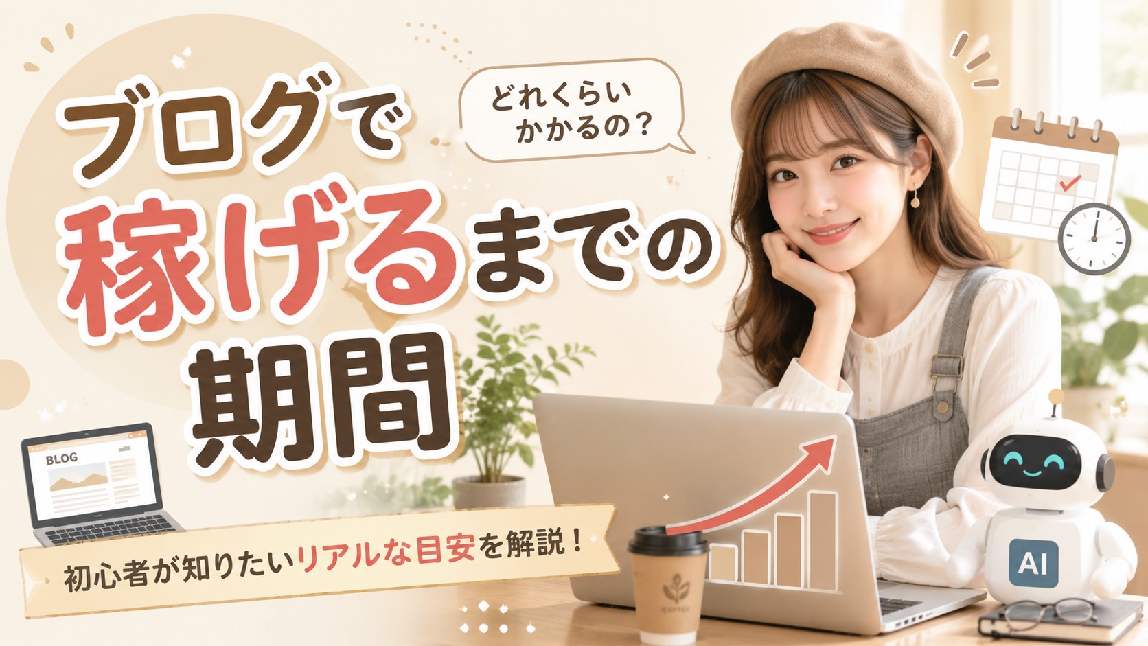ブログで稼げるまでの期間　