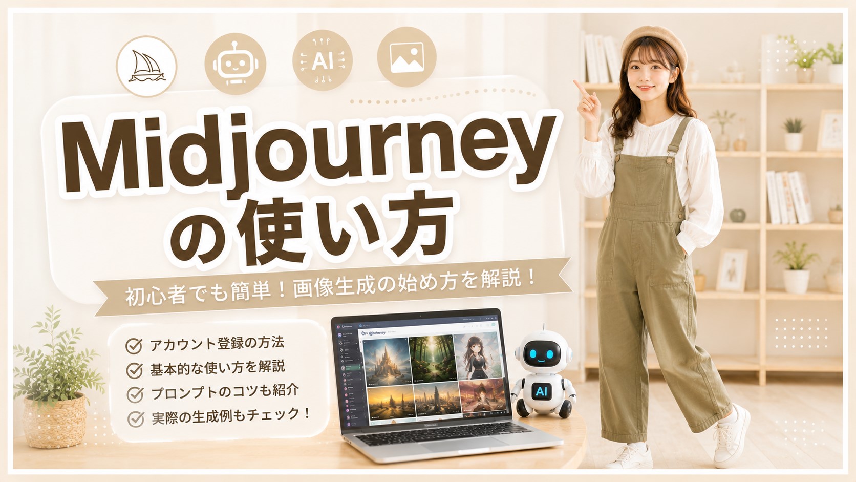 Midjourneyの使い方　
