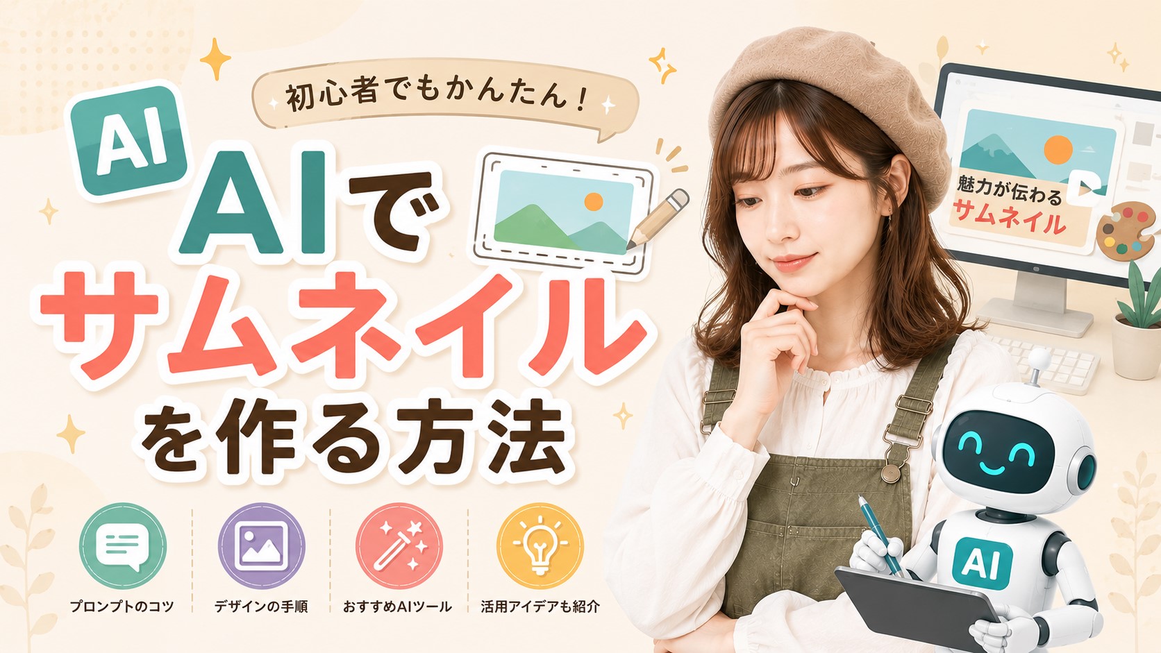 AIでサムネイルを作る方法　
