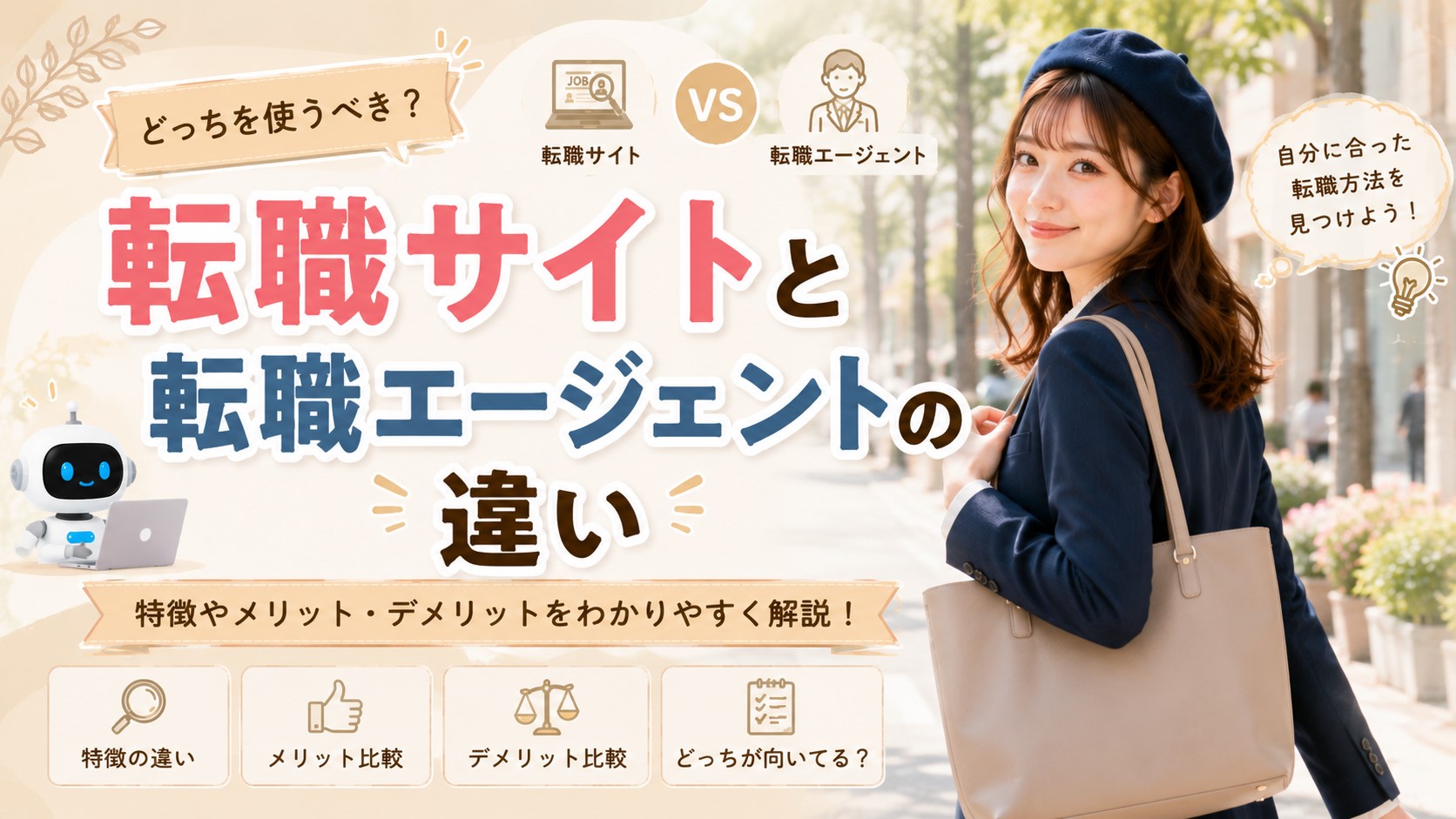 転職サイトと転職エージェントの違い　