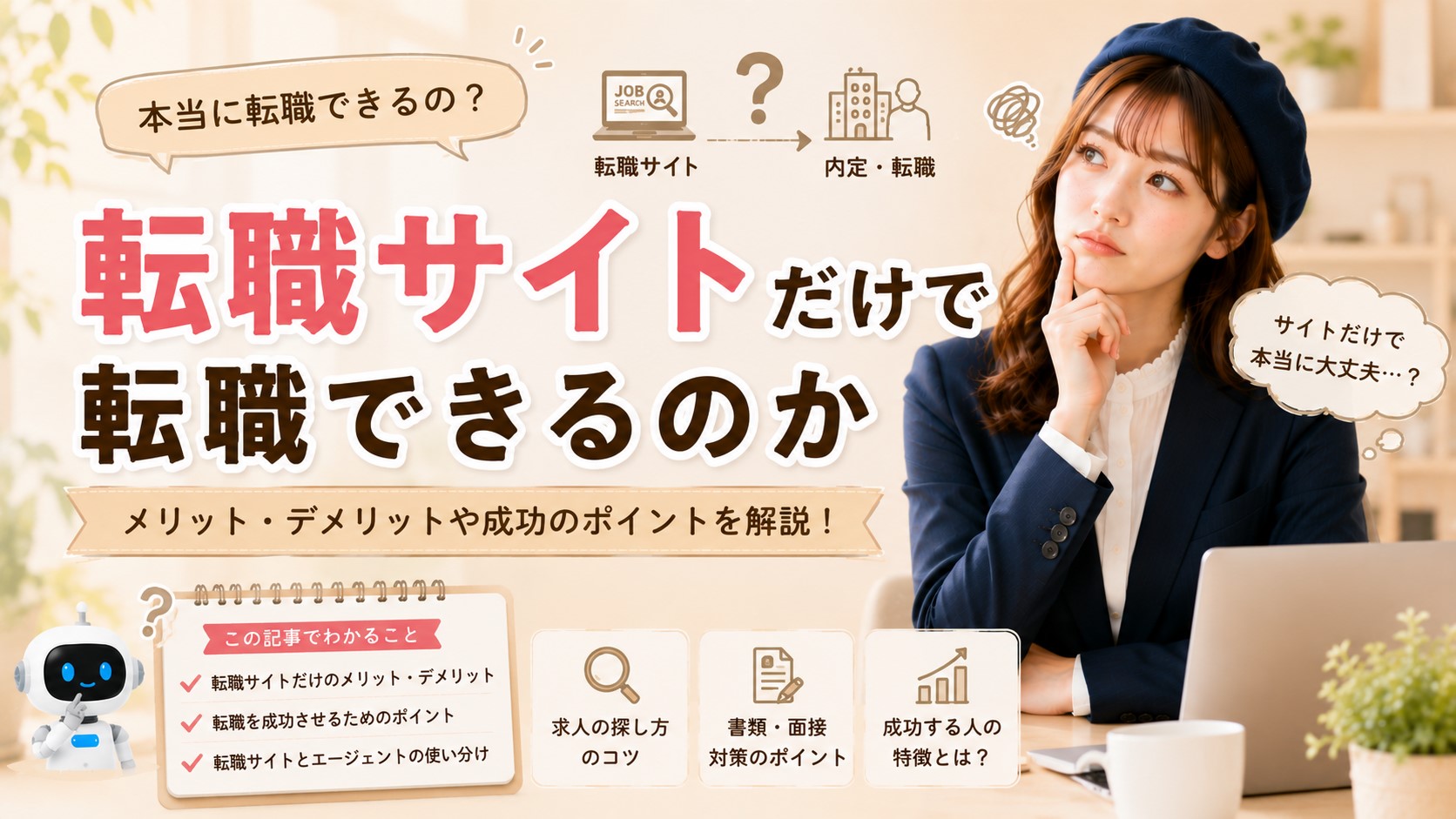 転職サイトだけで転職できるのか