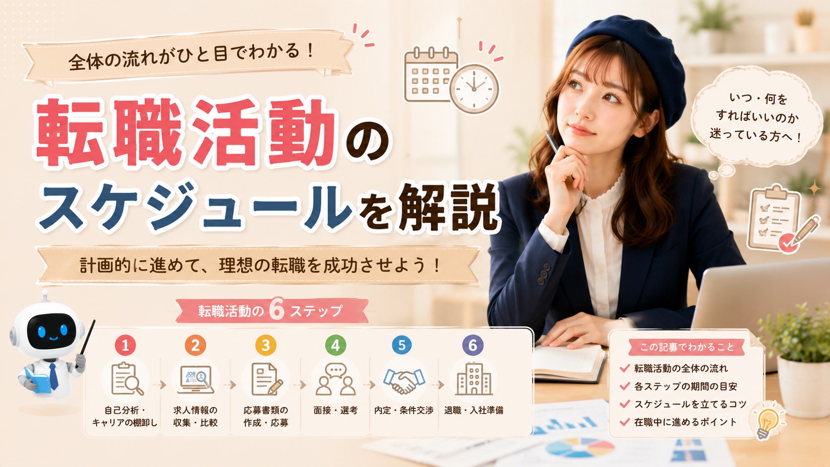 転職活動のスケジュールを解説　