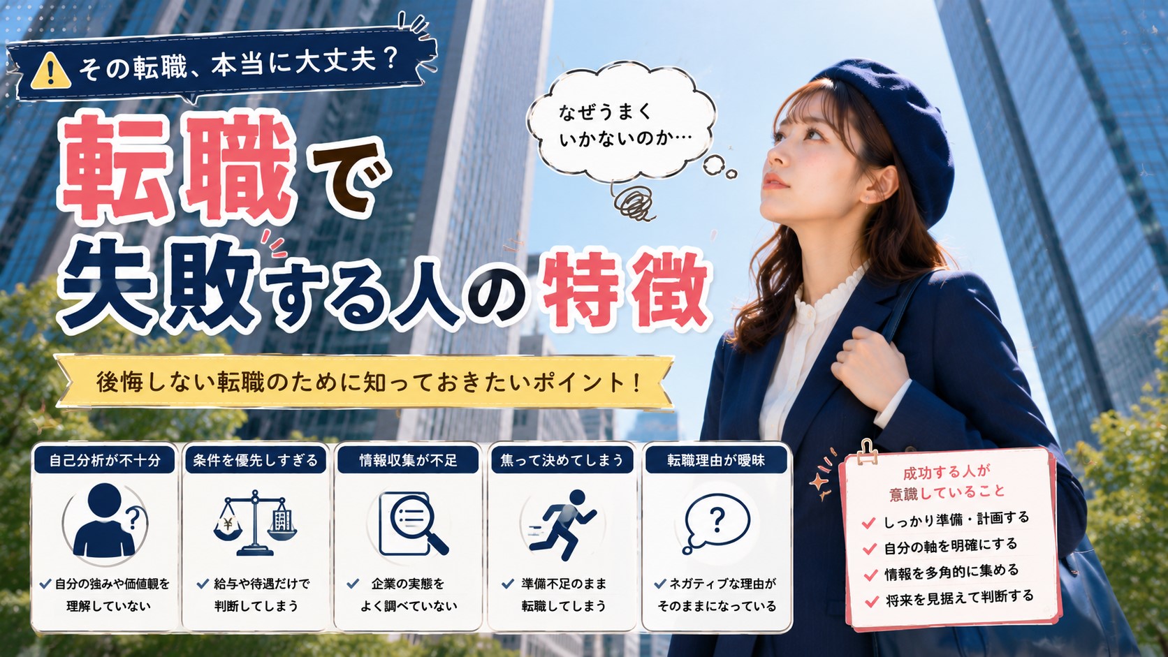 転職で失敗する人の特徴　