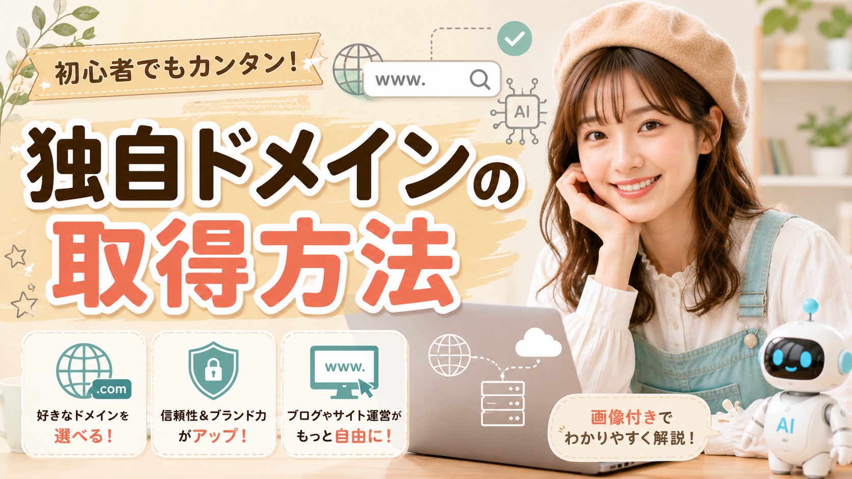 独自ドメインの取得方法