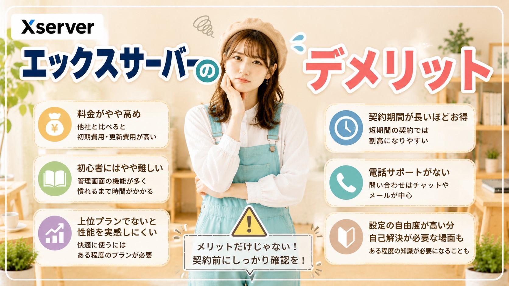 エックスサーバーのデメリット