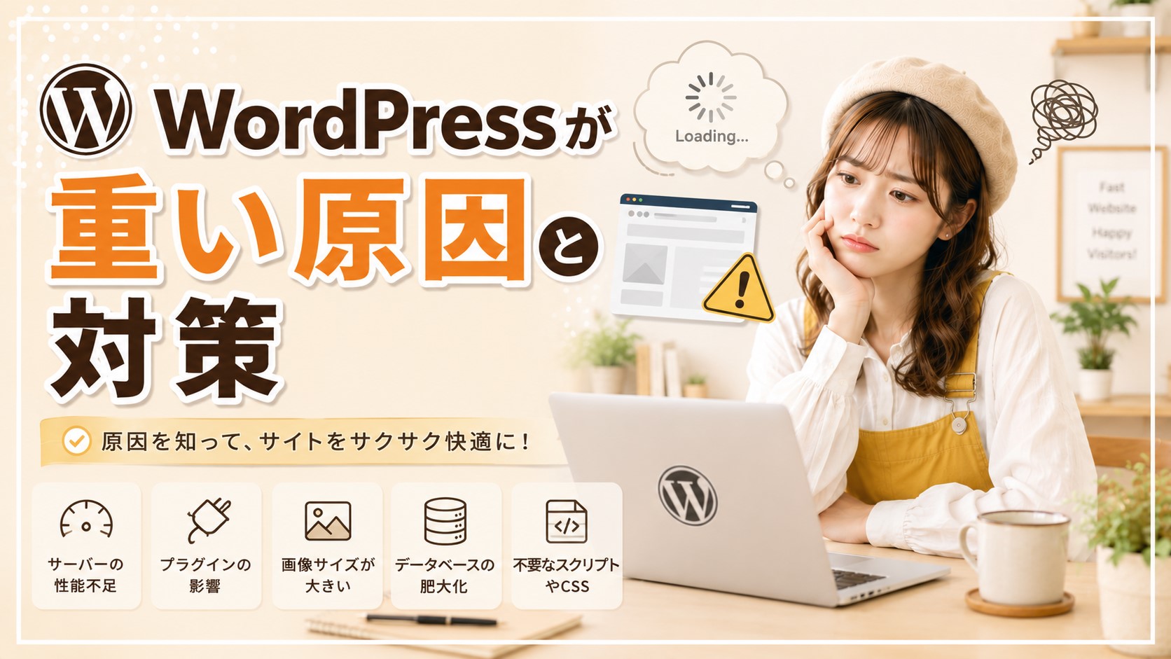 WordPressが重い原因と対策