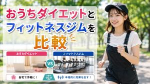 おうちダイエットとフィットネスジムを比較