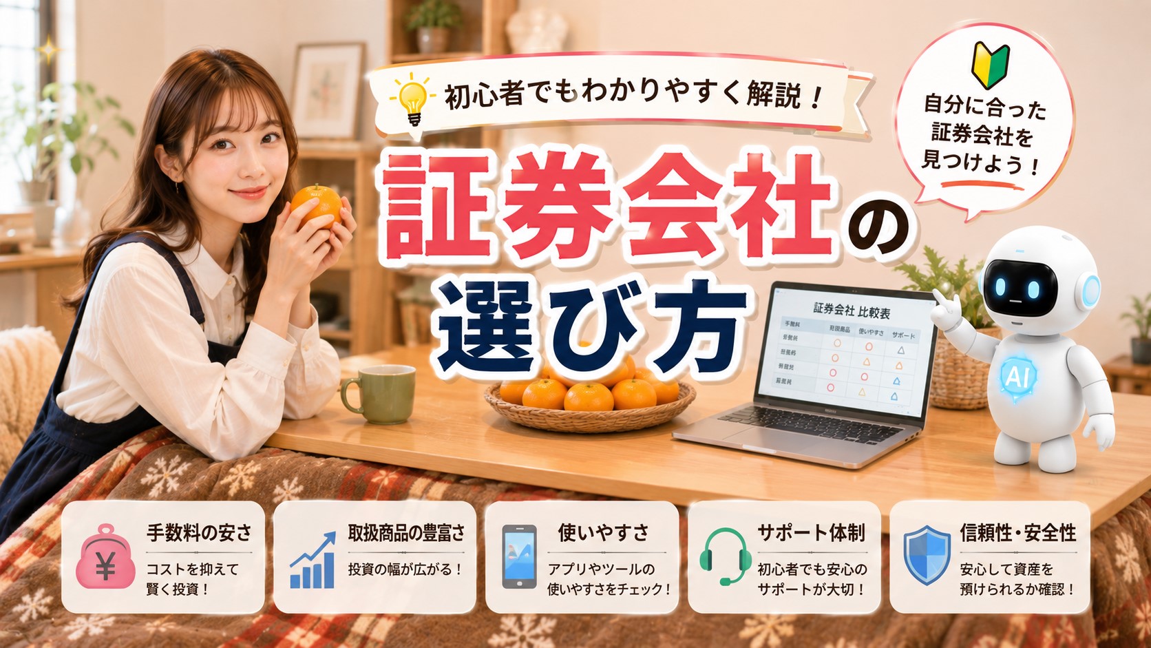 証券会社の選び方