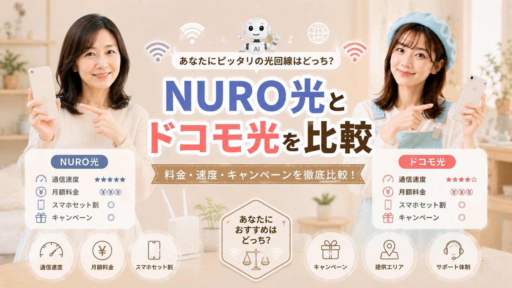 NURO光とドコモ光を比較