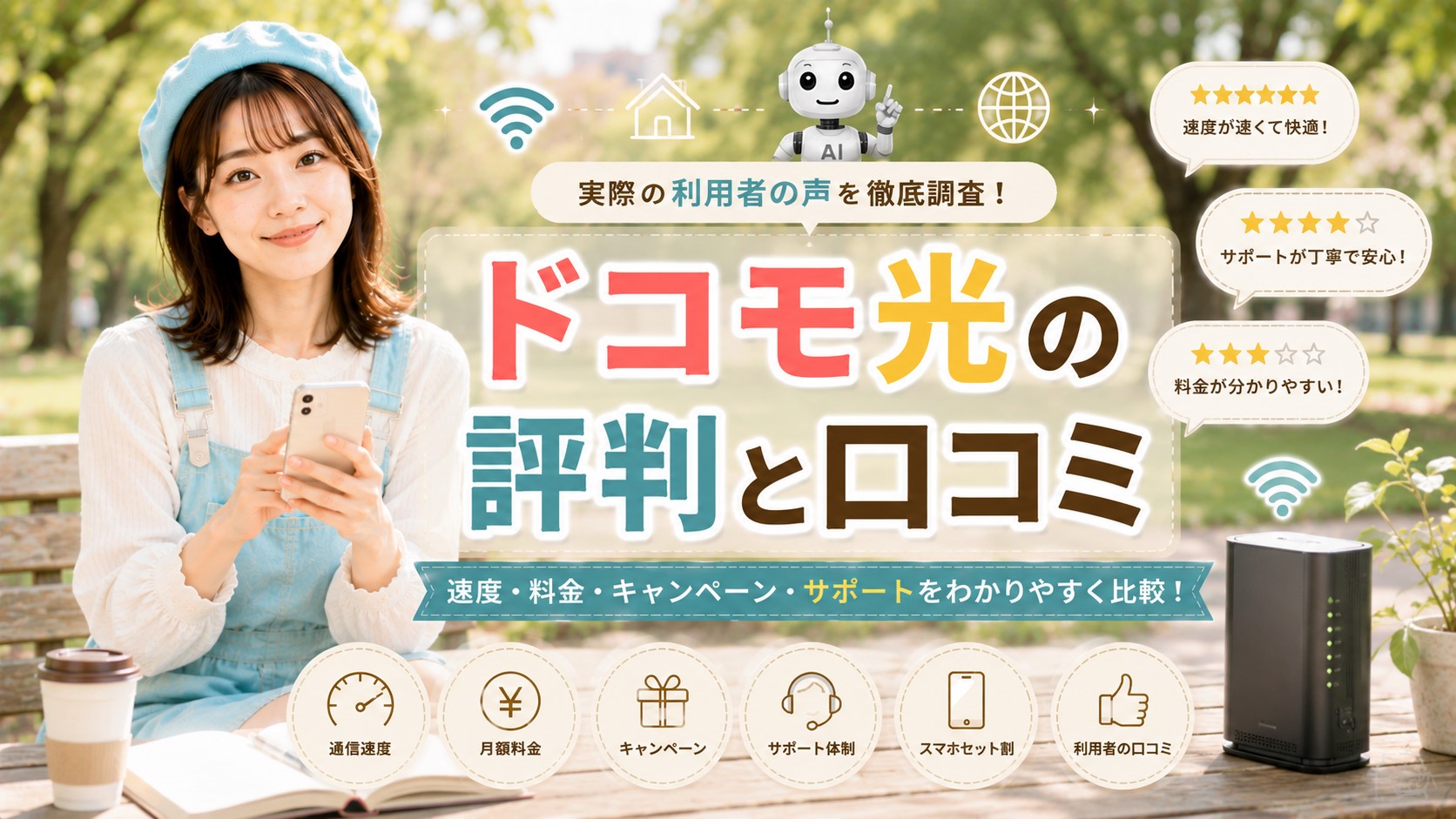 ドコモ光の評判と口コミ