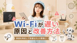 Wi-Fiが遅い原因と改善方法　