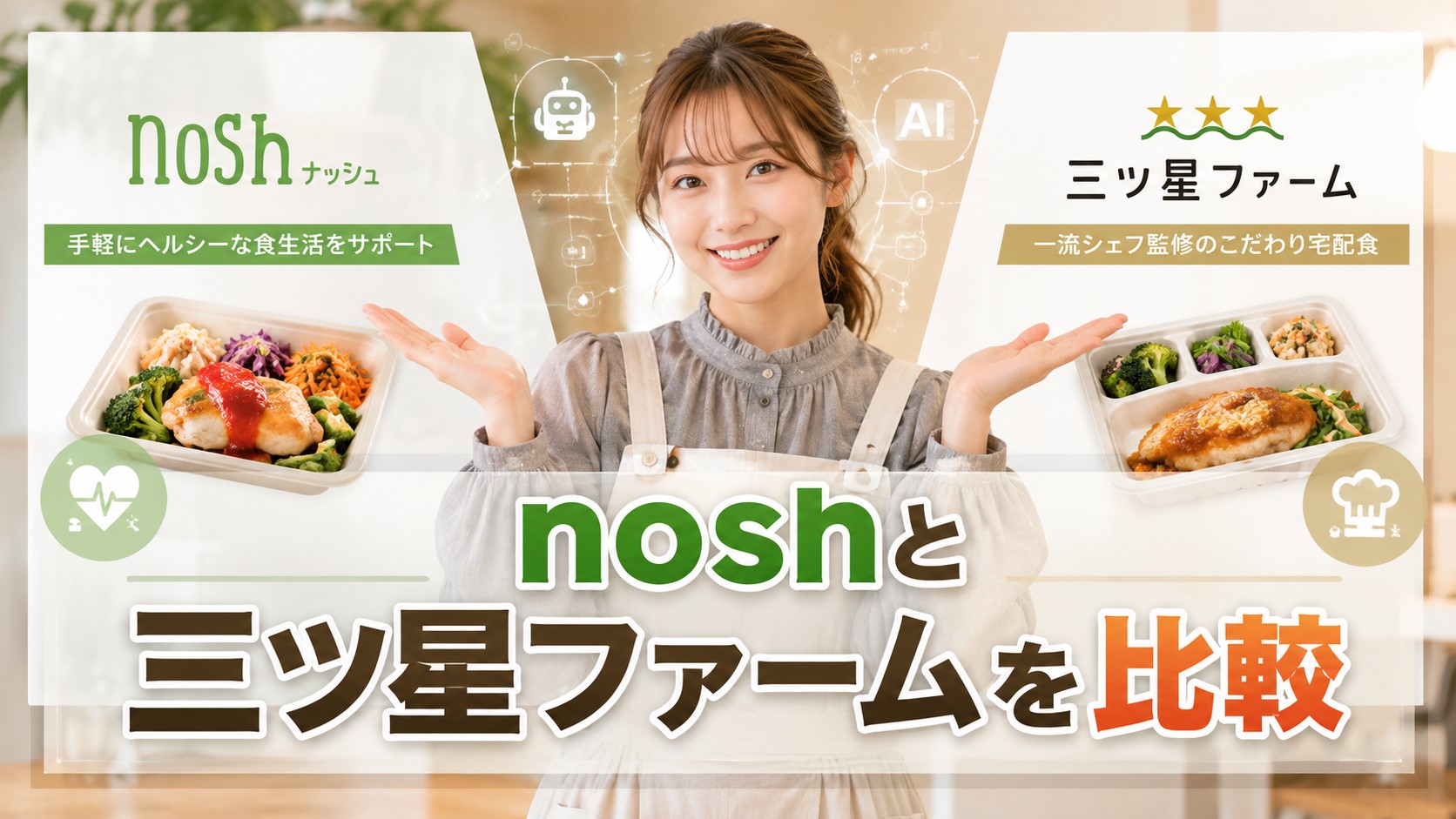 noshと三ツ星ファームを比較
