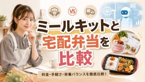 ミールキットと宅配弁当を比較