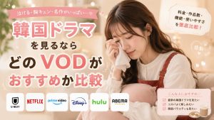 韓国ドラマを見るならどのVODがおすすめか比較
