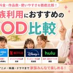 家族利用におすすめのVOD比較