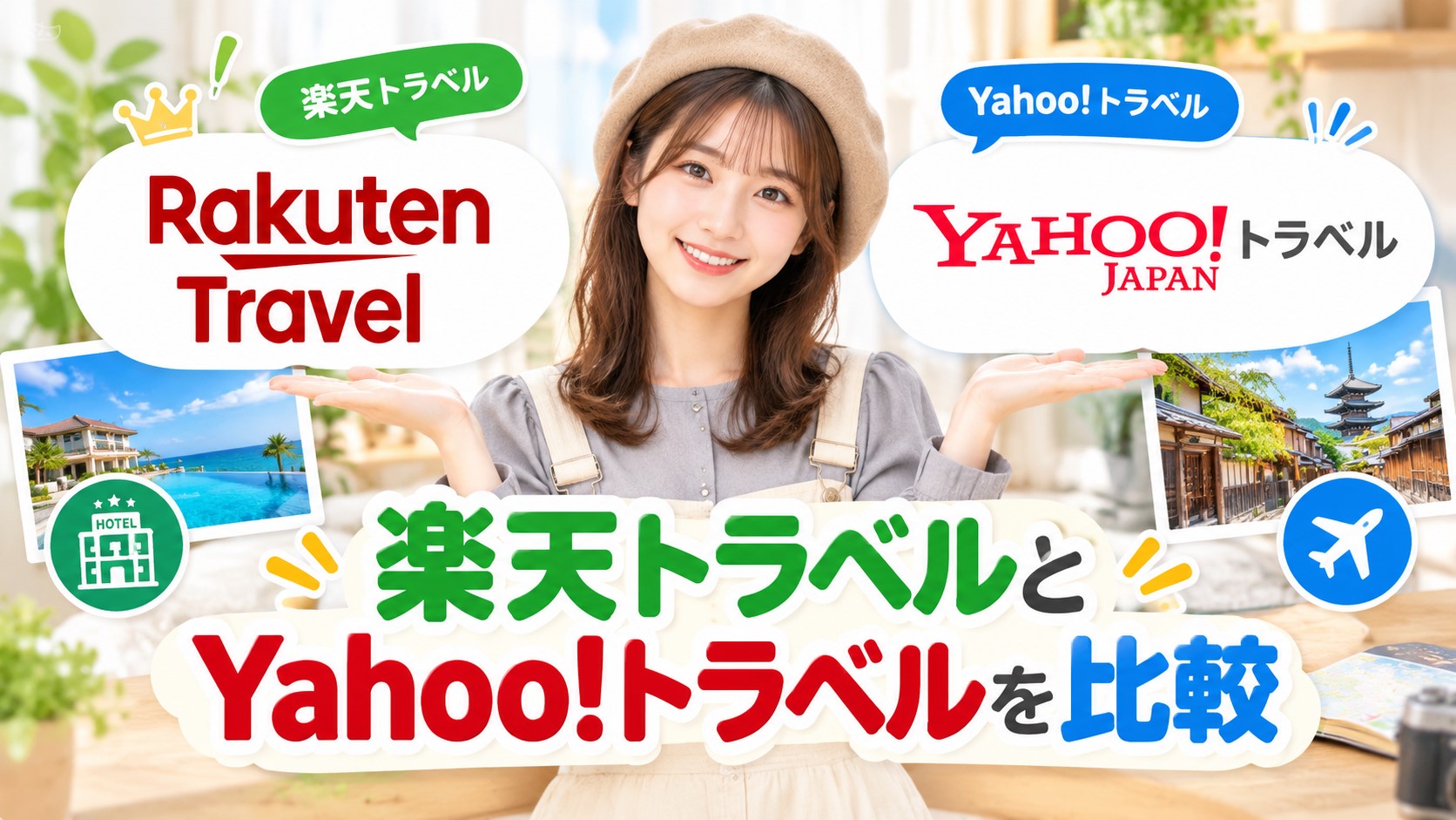 楽天トラベルとYahoo!トラベルを比較